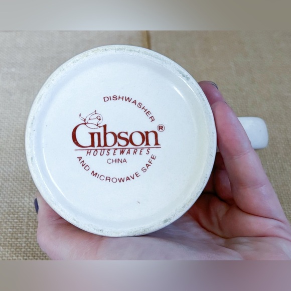 Vintage Gibson Storybook Cottage Coffee Mug Cup Rustic Country Hygge Fairytale - Picture 6 of 6